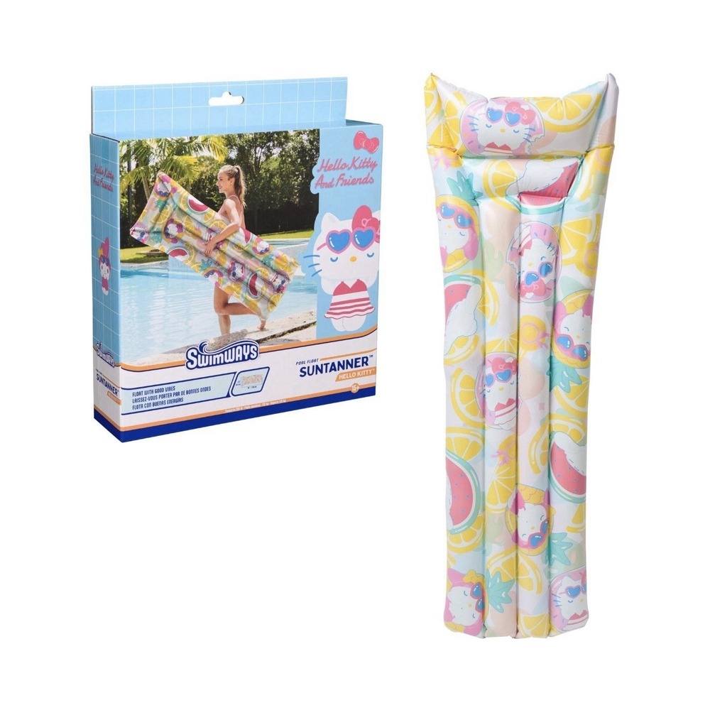 Hello Kitty Suntanner Pool Float, Inflatable Pool Floats & Kids Pool Toys, Sw...